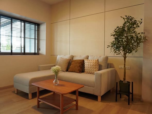 bedroom and living room of Indy 1 Bangna Km.7