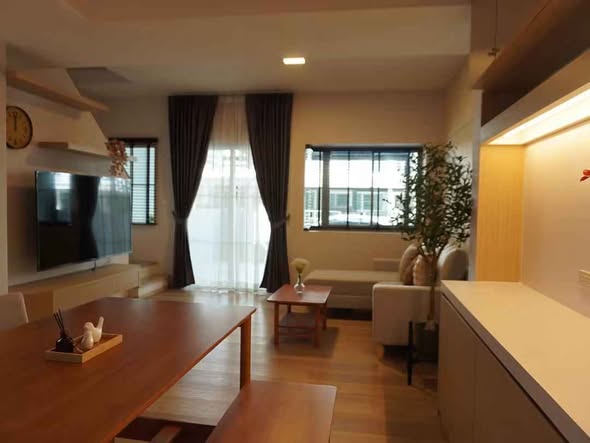 bedroom and living room of Indy 2 Bangna-Ramkhamhaeng 2