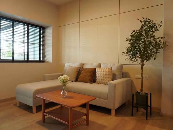 living room and bedroom of Indy 2 Bangna-Ramkhamhaeng 2
