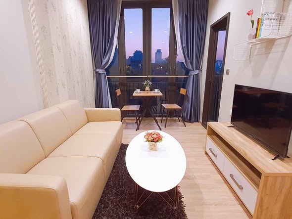bedroom and living room of Kawa Haus