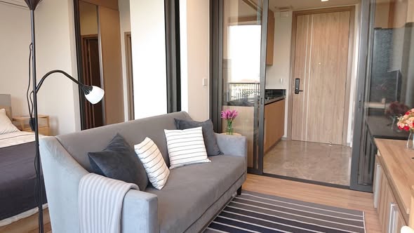 living room and bedroom and room interior of Kawa Haus