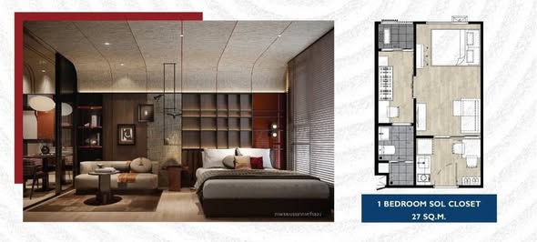 bedroom of Kensington Sukhumvit-Thepharak