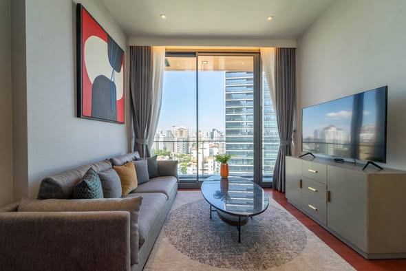 bedroom and living room of KHUN by YOO