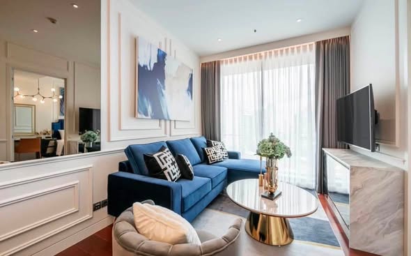 living room and bedroom of KHUN by YOO
