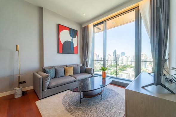living room and bedroom of KHUN by YOO