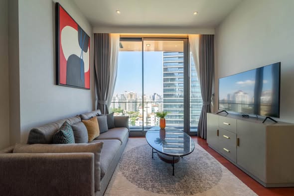 living room and bedroom of KHUN by YOO