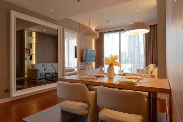 living room and room interior of KHUN by YOO