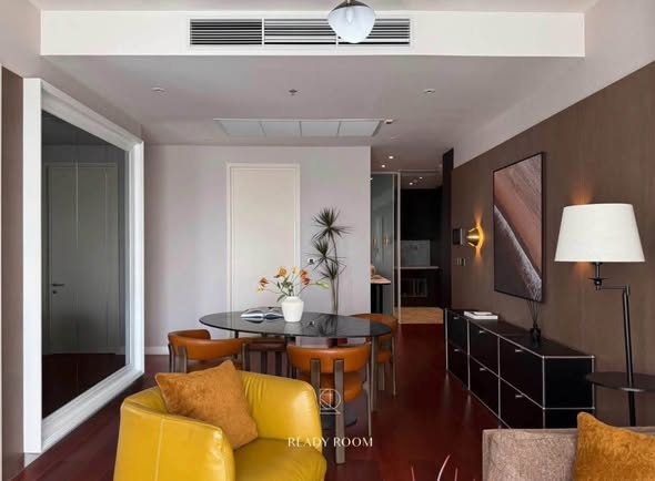 living room and room interior of KHUN by YOO