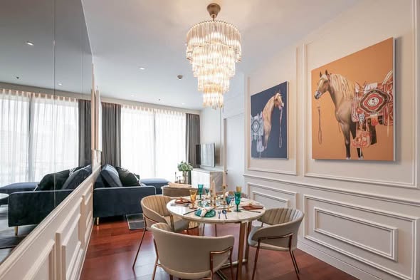 living room and room interior of KHUN by YOO