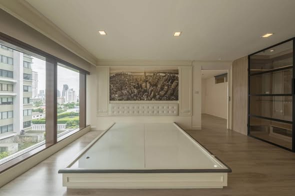 bedroom and living room and room interior of Knightsbridge Duplex Tiwanon | ไนท์บริดจ์ ดูเพล็กซ์ ติวานนท์