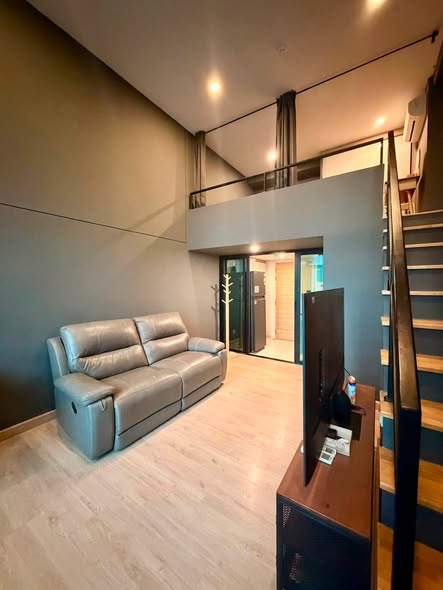 living room and room interior of Knightsbridge Duplex Tiwanon | ไนท์บริดจ์ ดูเพล็กซ์ ติวานนท์