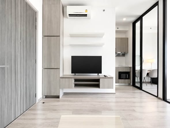 living room and room interior and kitchen of KnightsBridge Prime Onnut