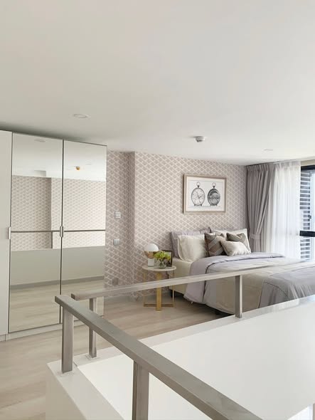 living room and bedroom and room interior of KnightsBridge Prime Sathon