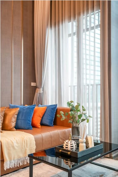 bedroom and living room and bathroom of KnightsBridge Space Rama9
