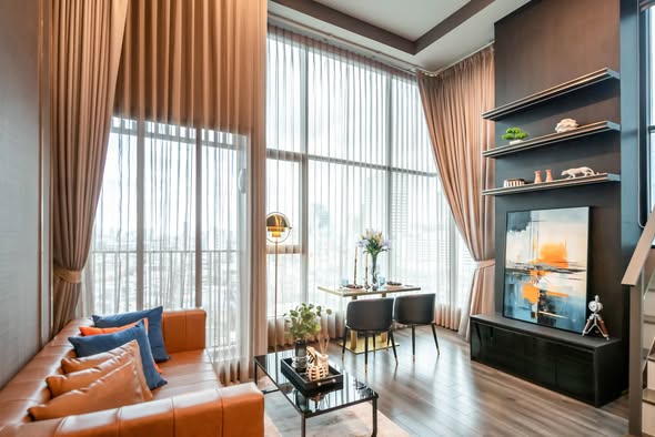 living room of KnightsBridge Space Rama9