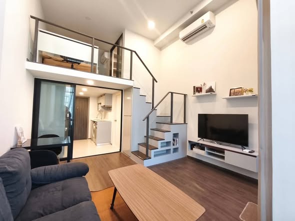 living room and room interior of KnightsBridge Space Rama9