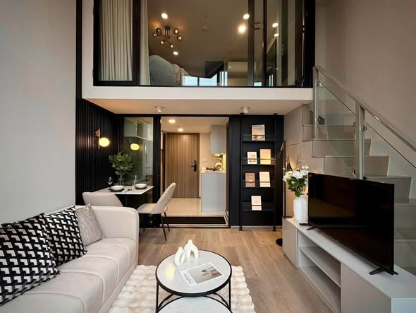 living room of KnightsBridge Space Sukhumvit-Rama 4