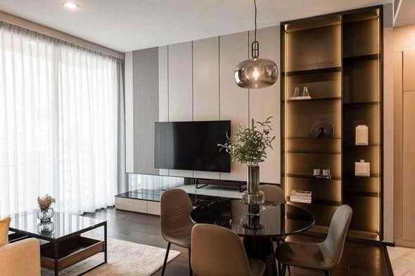 living room and bedroom of LAVIQ Sukhumvit 57