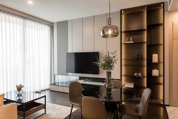 living room and bedroom of LAVIQ Sukhumvit 57