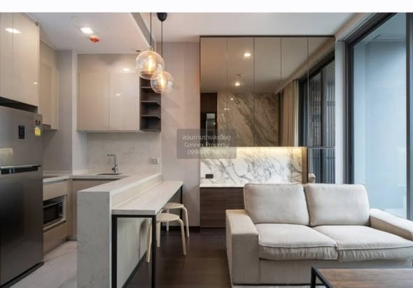 living room and kitchen of LAVIQ Sukhumvit 57