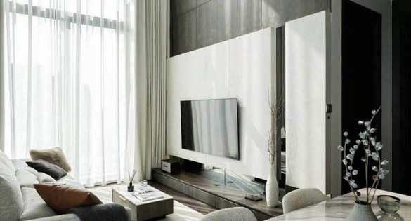 living room and room interior of LAVIQ Sukhumvit 57