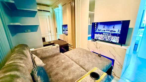 living room of Life Asoke – Rama 9