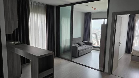 living room and bedroom and room interior of Life Asoke – Rama 9