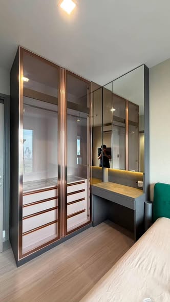 bedroom and room interior of Life Asoke Hype