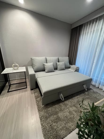 living room and bedroom of Life Asoke Hype