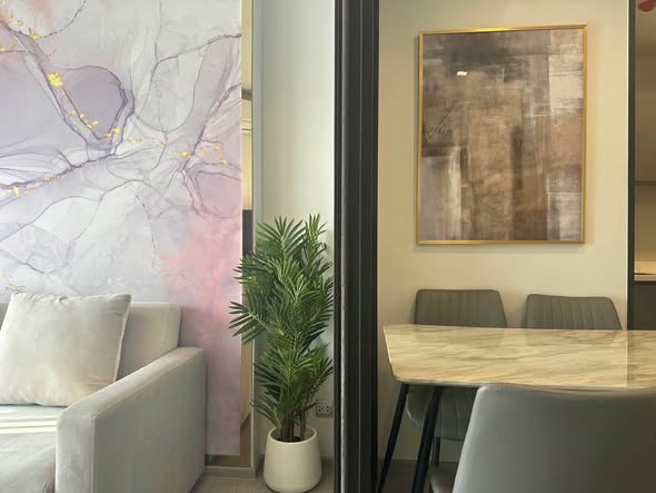 living room and room interior of Life Asoke Hype
