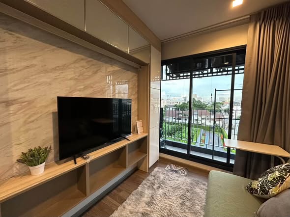 living room and bedroom of Life Ladprao Valley