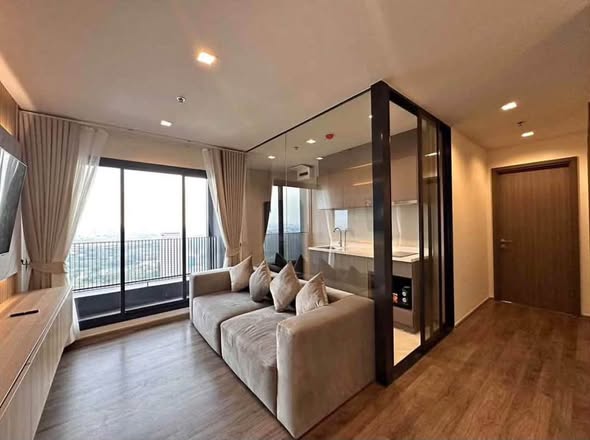 living room and bedroom and room interior of Life Ladprao Valley