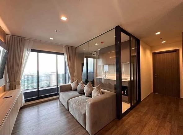 living room and bedroom and room interior of Life Ladprao Valley