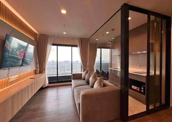 living room and bedroom and room interior of Life Ladprao Valley