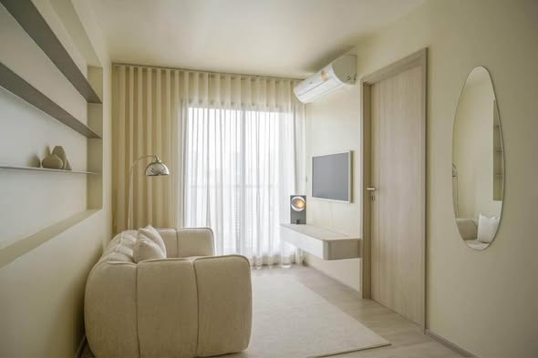 living room and bedroom of Life One Wireless