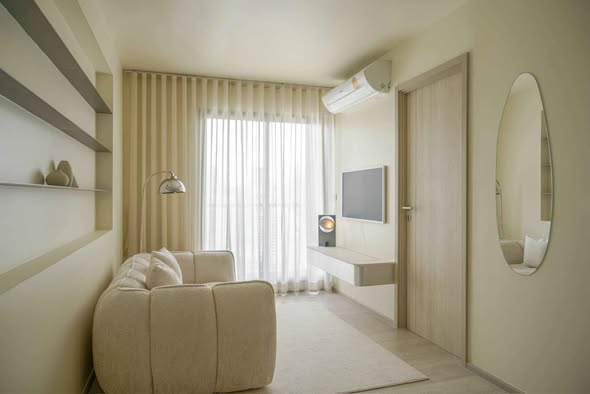 living room and bedroom of Life One Wireless