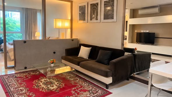 living room and bedroom of LIV@5 Condominium