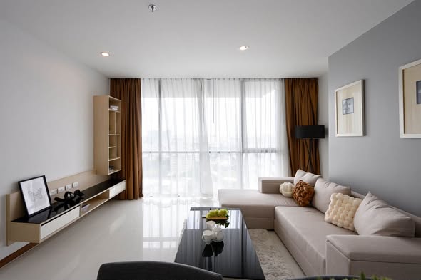 living room of อัพเอกมัยคอนโดมิเนียม