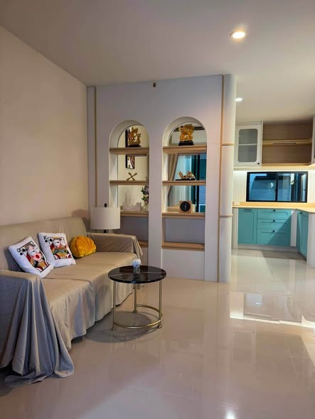 living room and bedroom of บ้านกลางเมือง ราชพฤกษ์-สาทร