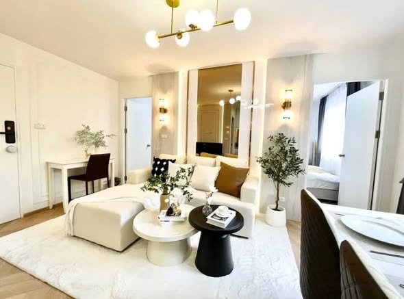 living room of Lumpini Mixx Thepharak – Srinagarindra