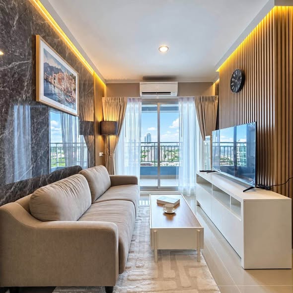 living room of Lumpini Park Beach Jomtien