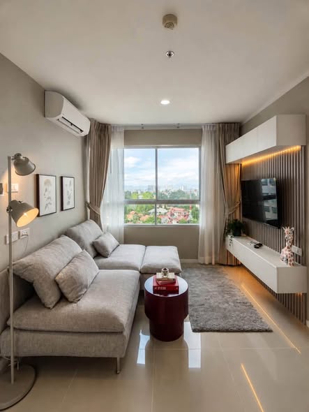 bedroom and living room of Lumpini Ville Naklua – Wong Amat.