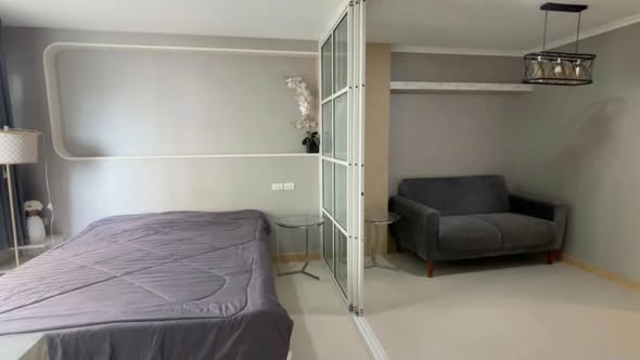bedroom of Lumpini Ville Ramkhamhaeng 26