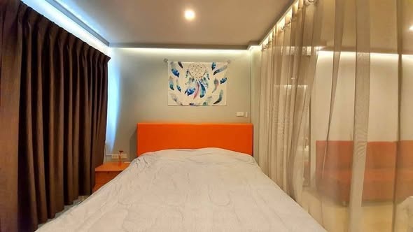 bedroom of Lumpini Ville Ramkhamhaeng 44