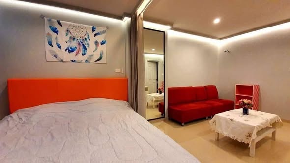 bedroom of Lumpini Ville Ramkhamhaeng 44