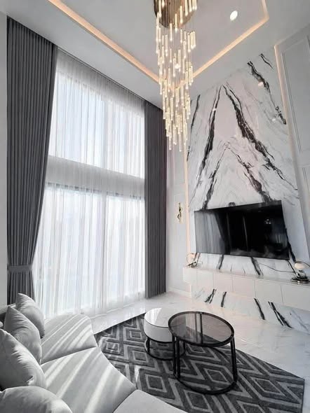 living room of Luxury pool villa 604