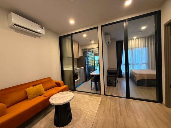 living room and bedroom and room interior of Metris Lat Phrao