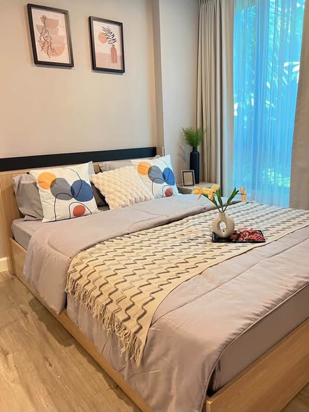 bedroom of Metro Luxe Riverfront Rattanathibet