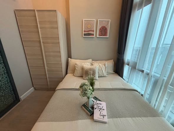 bedroom and living room of Metro Sky Prachachuen