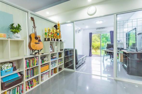 room interior of Modi house โมดิเฮาส์ ตัวจริงเรื่องบ้านน้อคดาวน์ บ้านสำเร็จรูป